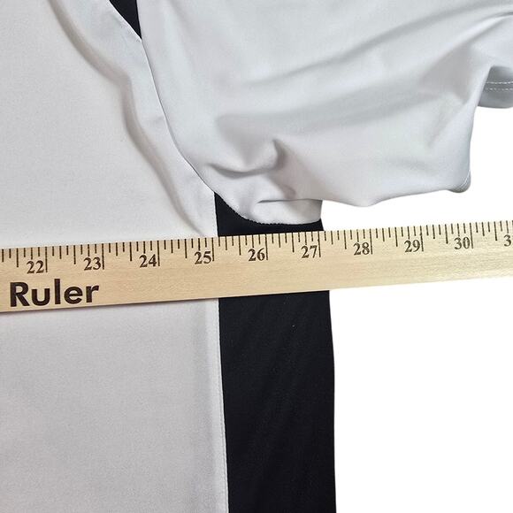 Tri-Mountain 2XL Mens Performance Tee White Black Quick Dry Athletic Gym Shirt - Picture 7 of 8